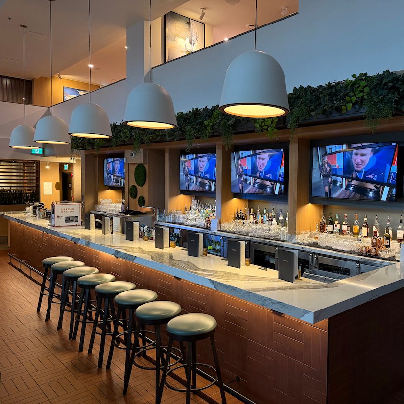 Bar at Moxies Restauant Vancouver