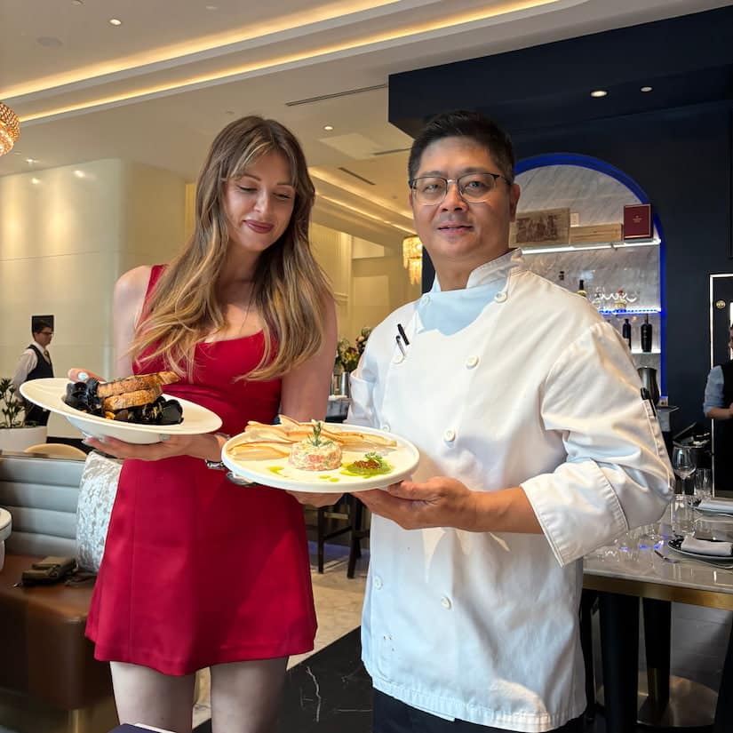 Charlotte Ahern and Chef Dahlia Restaurant