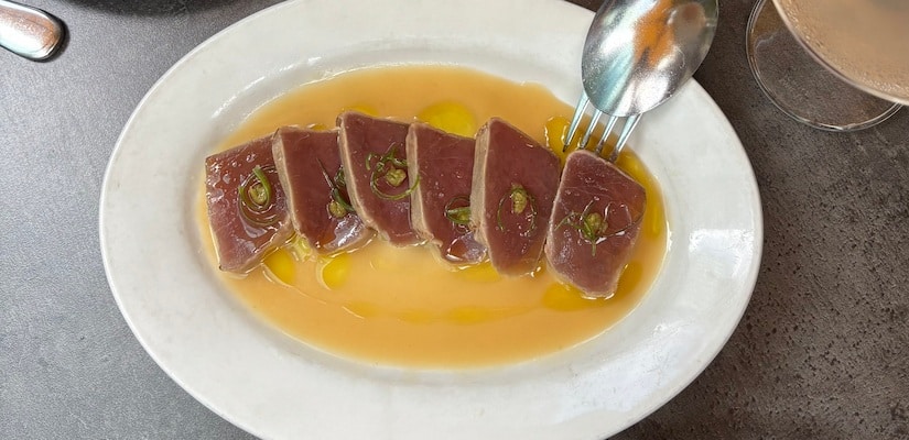 Tuna Dish at Nightingale Restaurant