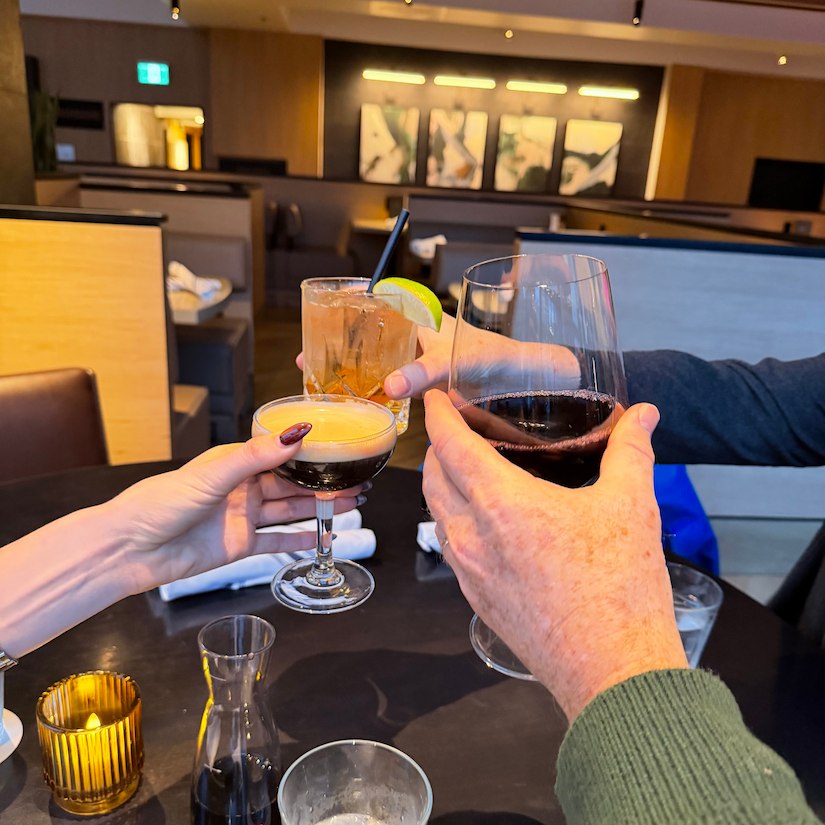 Drinks at Moxies Restaurant