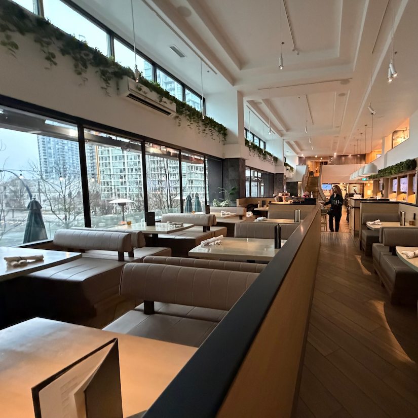 Inside Moxies Restaurant Vancouver