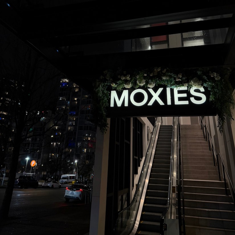 Exterior Moxies Restaurant Vancouver