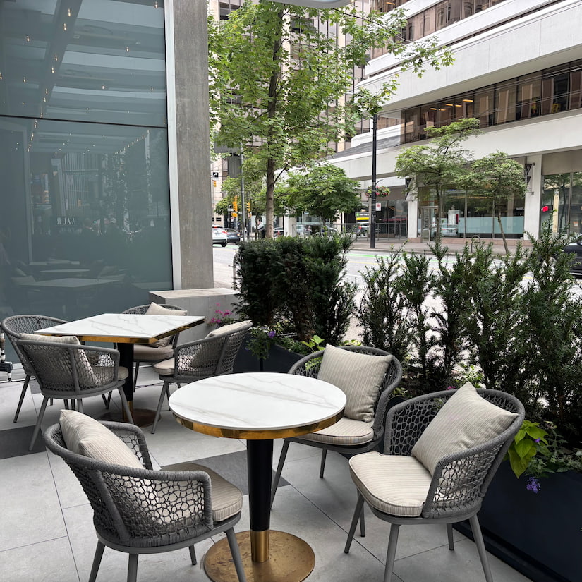 Patio at Dahlia Restaurant