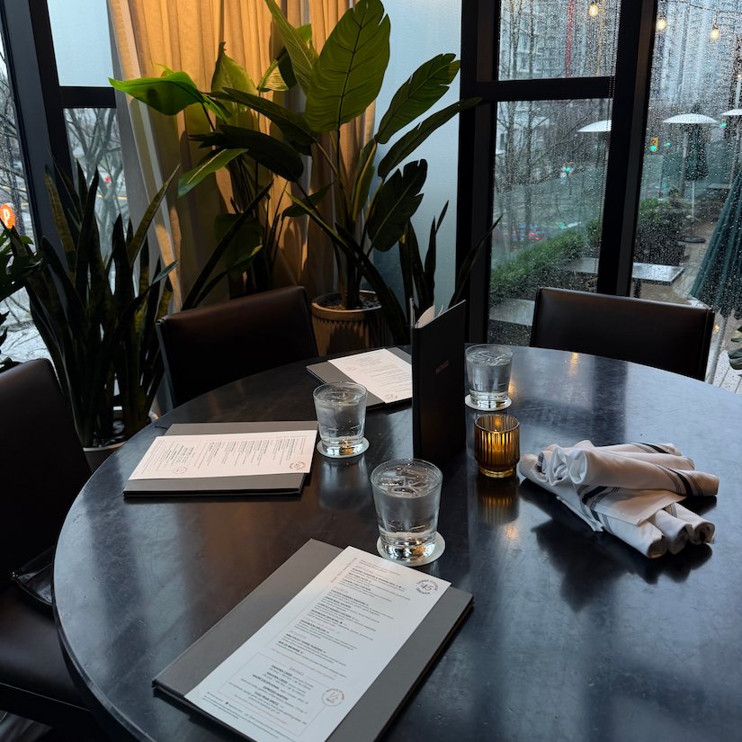 Table at Moxies Vancouver