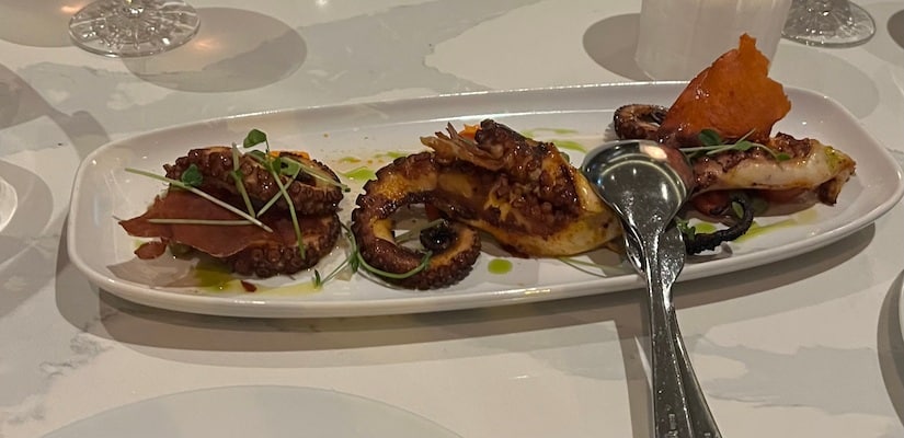 Octopus Dish Tutto Restaurant