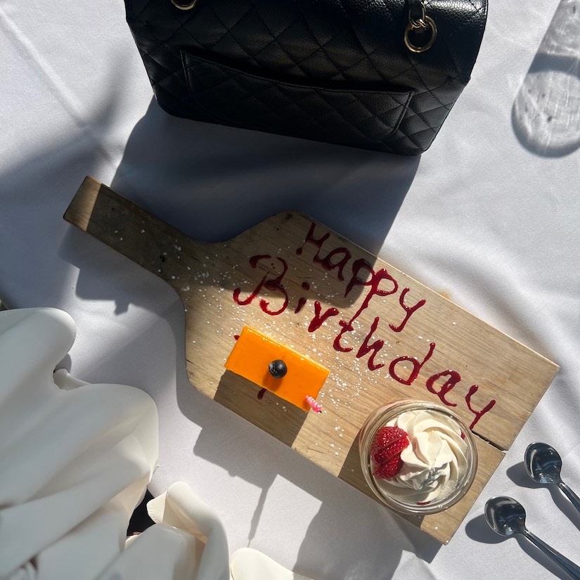 Birthday Dessert at The Teahouse Restaurant