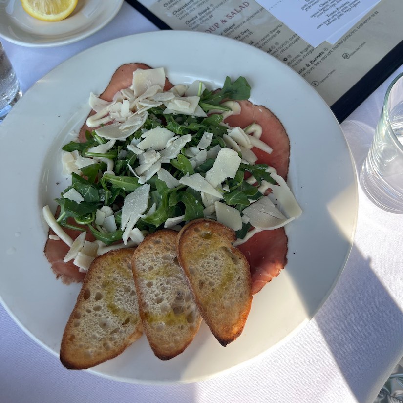 Capaccio at The Teahouse Restaurant