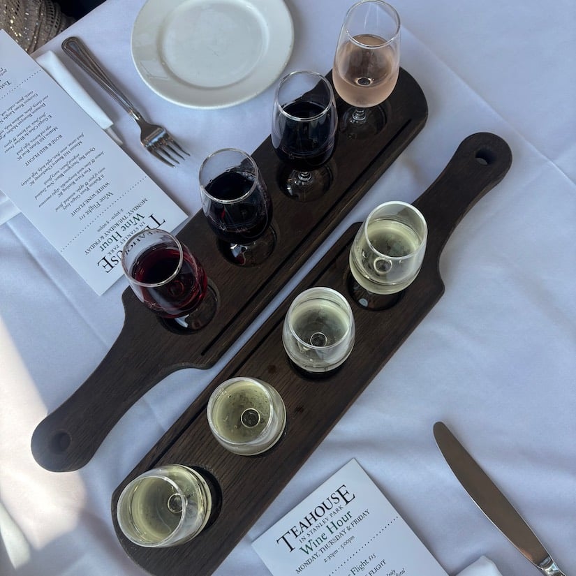Wine at The Teahouse Restaurant