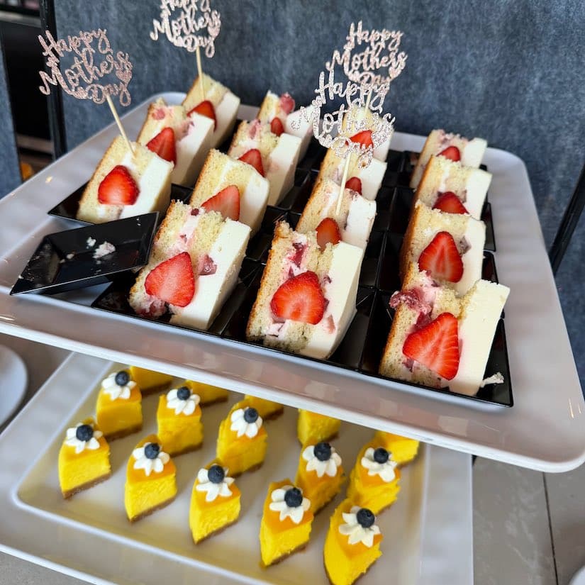 Desserts at P2B Bistro Brunch