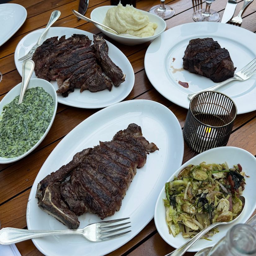 Steak Plates at Gotham Restaurant