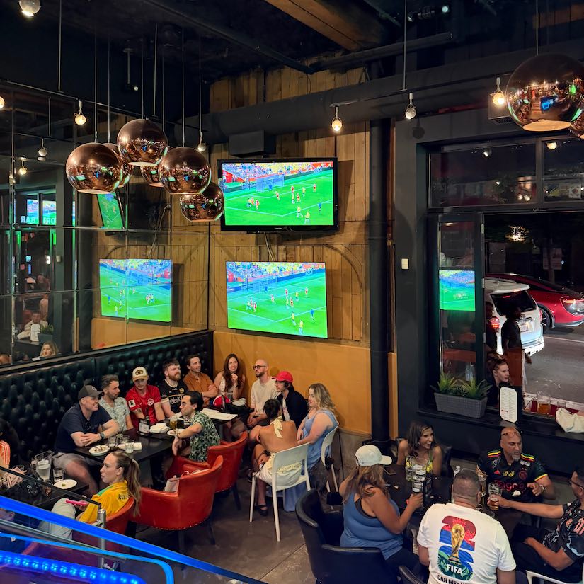 Interior view Red Card Sports Bar