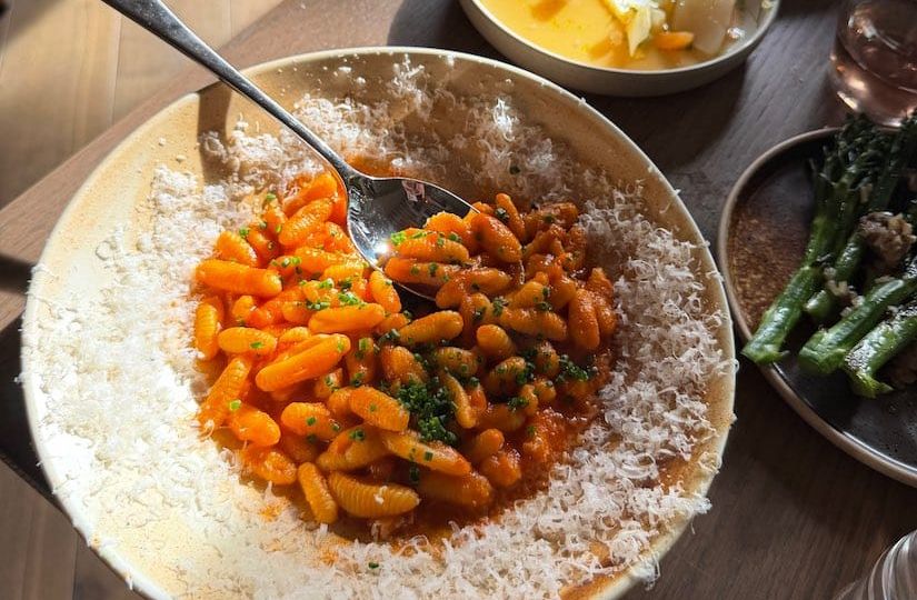 Pasta at Violete Restaurant