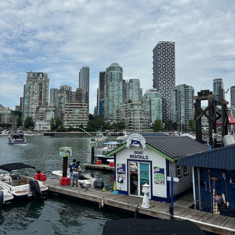 View of Vancouver from Granville Island