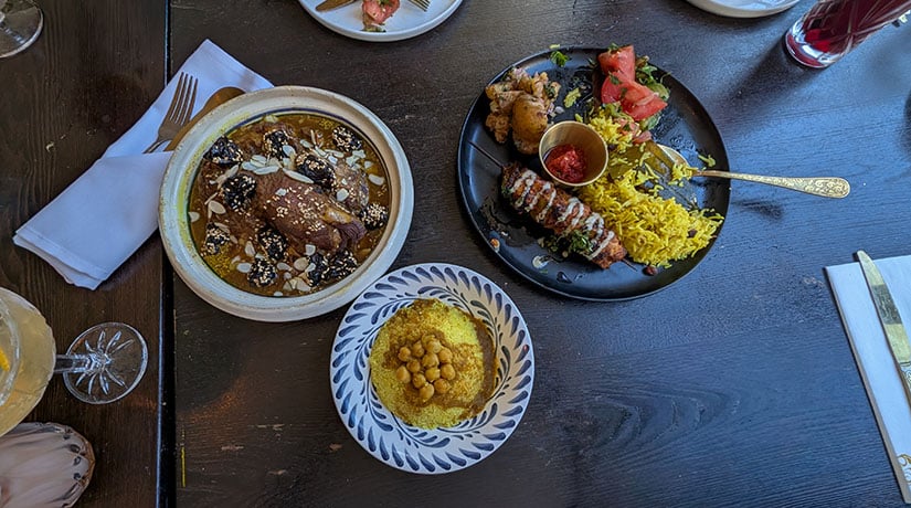 Dishes at Moltaqa